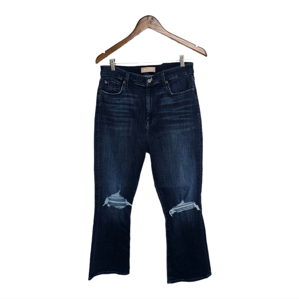 7 for all mankind blue Distressed jeans size 31